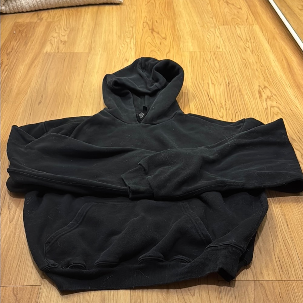 SET of Skims Cotton Fleece Classic Hoodie and Sweats Onyx - Picture 5 of 13